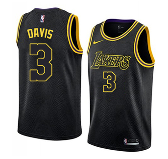 Men's Los Angeles Lakers #3 Anthony Davis 2019 Stitched Jersey-001