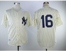 Mitchell And Ness 1939 New York Yankees #16 Cream Throwback Stitched MLB Jersey