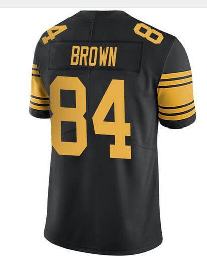 Men Stitched #84 Antonio Brown Black Football Jersey