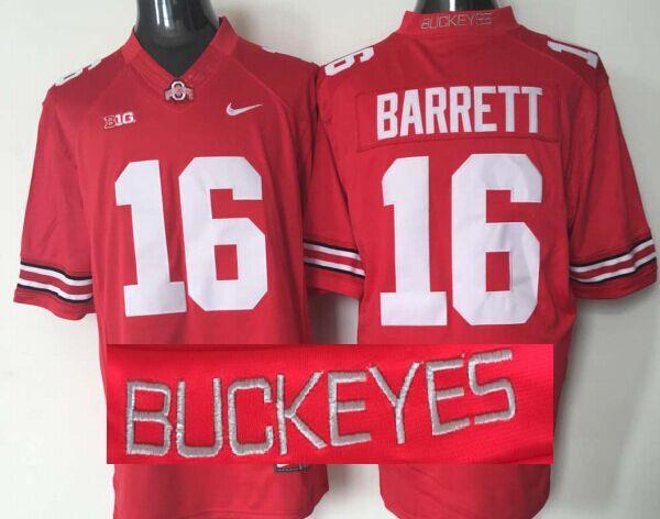Custom Ohio State Buckeyes #16 J.T. Barrett Limited Edition Jersey-003