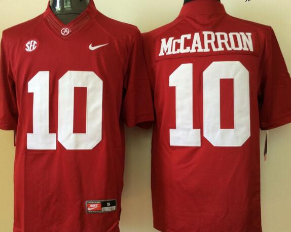 Alabama Crimson Tide 10 A.J McCarron red men ncaa college Football Jerseys