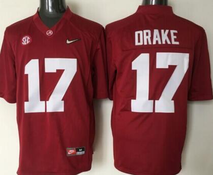 Alabama Crimson Tide 17 Kenyan Drake red men ncaa college Football Jerseys Alabama Crimson Tide 17 Kenyan Drake red men ncaa college Football Jerseys