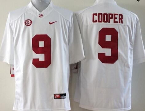 Alabama Crimson Tide 9 Amari Cooper white men ncaa college Football Jerseys Alabama Crimson Tide 9 Amari Cooper white men ncaa college Football Jerseys