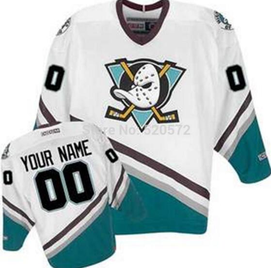 Anaheim Ducks White Road  Authentic NHL Jerseys Custom any name number