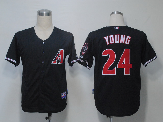 Arizona Diamondback 24 Young Black men baseball mlb jerseys