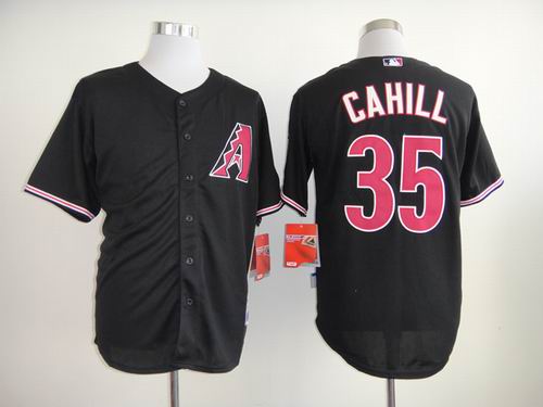 Arizona Diamondbacks 35 Trevor Cahill black men baseball mlb Jersey