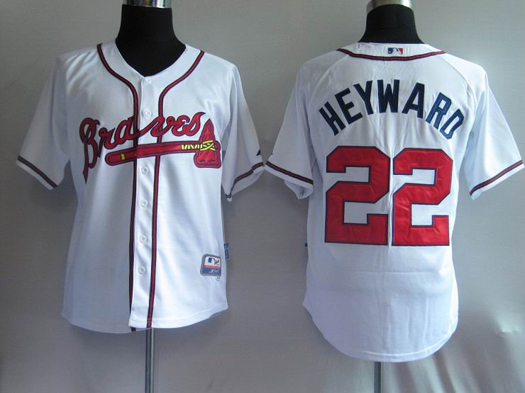 Atlanta Braves 22 HEYWARD white men baseball mlb Jersey