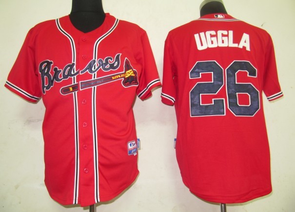 Atlanta Braves 26 UGGLA Red men baseball mlb Jersey