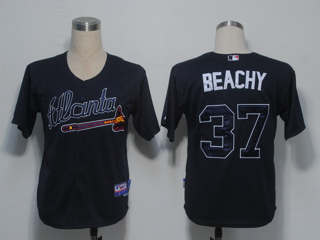 Atlanta Braves 37 Beachy Blue men baseball mlb jerseys