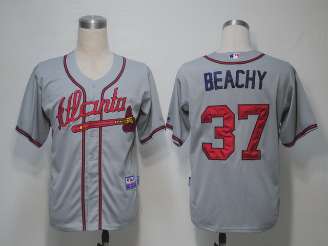 Atlanta Braves 37 Beachy Grey men baseball mlb jerseys