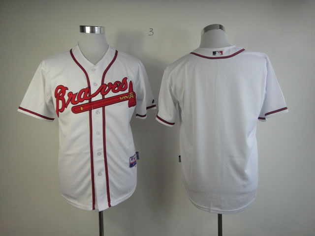 Atlanta Braves Blank White men baseball mlb  Jerseys