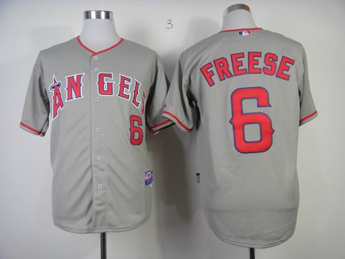 Atlanta Braves FREESE 6 gray men baseball mlb Jerseys