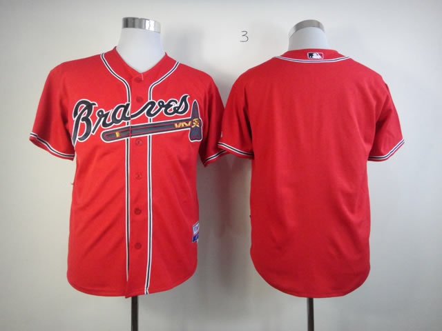 Atlanta Braves blank Red men baseball mlb jerseys