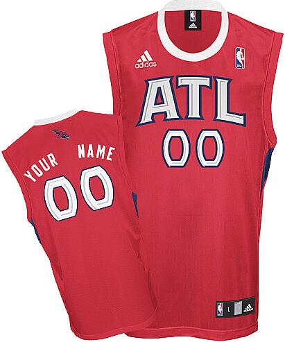 Atlanta Hawks red adidas Jersey custom any name number