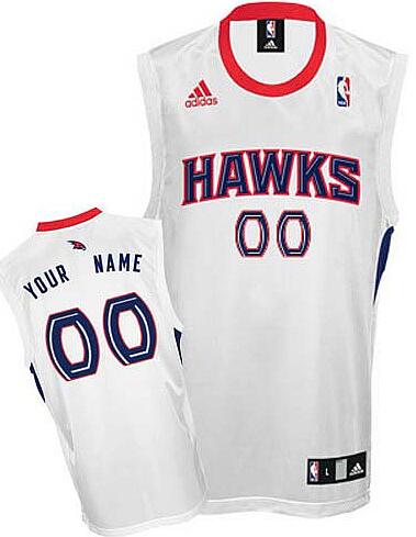 Atlanta Hawks white adidas Jersey custom any name number