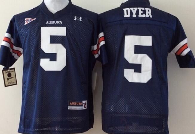 Auburn Tigers Blue 5 Michael Dyer blue men College ncaa Football Jerseys