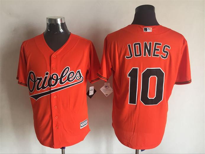 Baltimore Orioles 10 Adam Jones Orange Majestic men baseball mlb  Jersey