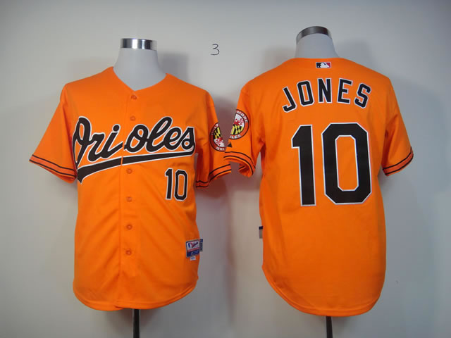 Baltimore Orioles 10 Adam Jones Orange new men baseball mlb Jerseys