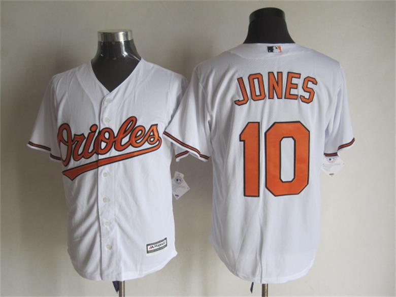 Baltimore Orioles 10 Adam Jones white majestic men baseball mlb jersey