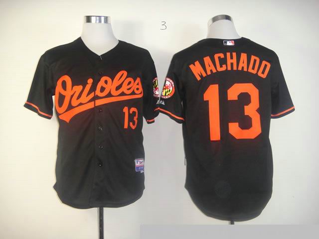 Baltimore Orioles 13 Manny Machado Black men baseball mlb Jerseys