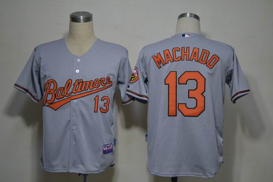 Baltimore Orioles 13 Manny Machado Grey men baseball mlb Jerseys