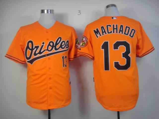 Baltimore Orioles 13 Manny Machado Orange new men baseball mlb Jerseys