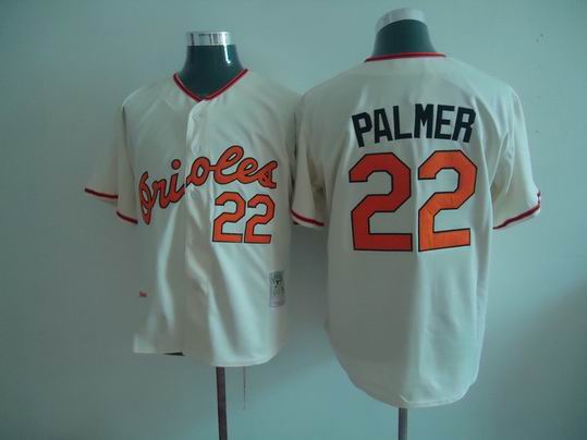 Baltimore Orioles 22 Jim Palmer Throwback Baseball Cream men baseball mlb Jerseys