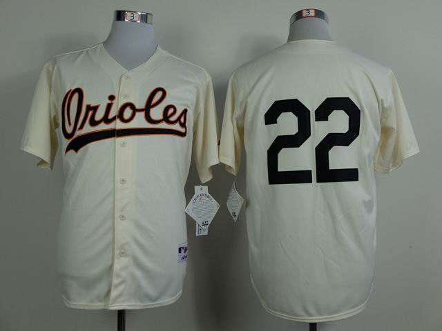 Baltimore Orioles 22 Jim Palmer Throwback Cream men baseball mlb Jerseys