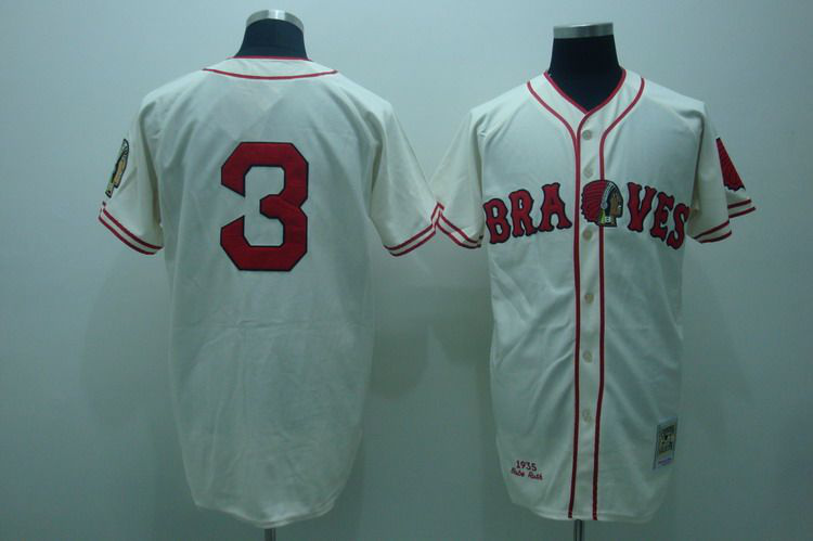 Baltimore Orioles 3 BABE RUTH cream men baseball mlb jerseys