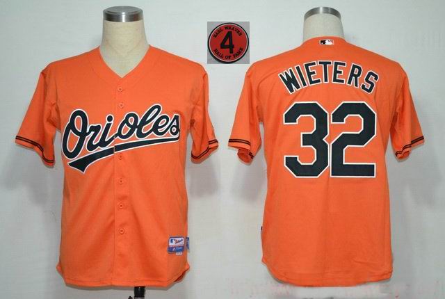 Baltimore Orioles 32 Matt Wieters Orange Hall OF FAME patch men baseball mlb Jerseys