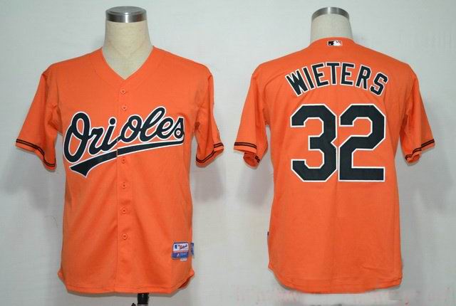 Baltimore Orioles 32 Matt Wieters Orange men baseball mlb Jerseys