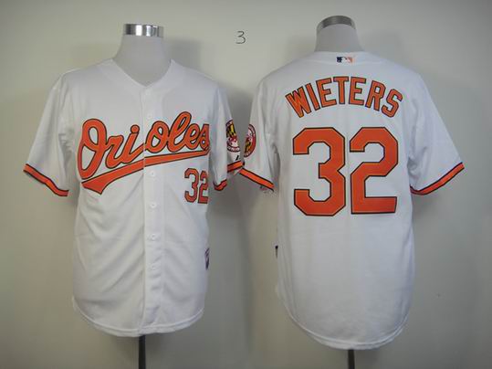 Baltimore Orioles 32 Wieters white men baseball mlb  Jersey