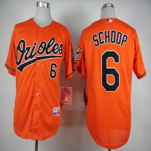 Baltimore Orioles 6 Jonathan Schoop orange men baseball mlb Jerseys