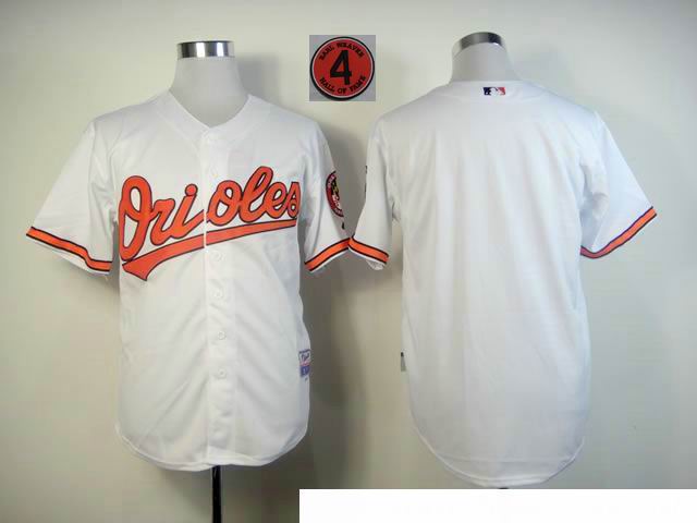 Baltimore Orioles Blank White Hall OF FAME patch men baseball mlb Jerseys