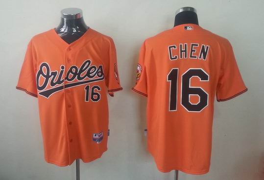 Baltimore Orioles CHEN 16 Orange men baseball mlb Jerseys