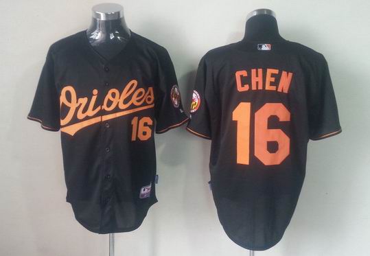 Baltimore Orioles CHEN 16 black men baseball mlb Jerseys