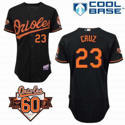 Baltimore Orioles CRUZ 23  Black 50th patch men baseball mlb Jerseys