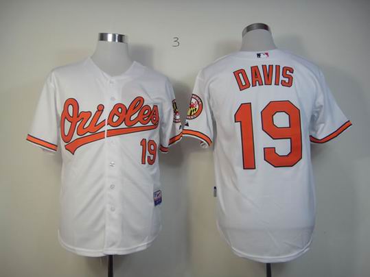 Baltimore Orioles DAVIS 19 white Hall OF FAME patch new men baseball mlb Jerseys