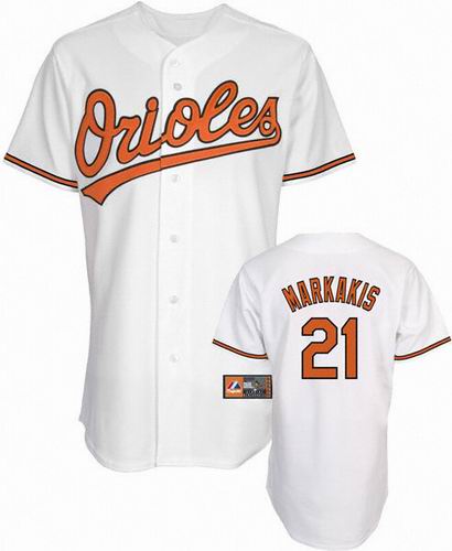 Baltimore Orioles Markakis Home 21 white men baseball mlb Jersey