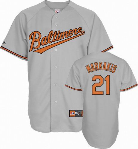 Baltimore Orioles Markakis Road 21 lightgray men baseball mlb Jersey