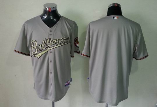 Baltimore Orioles blank gray camo men baseball mlb Jerseys