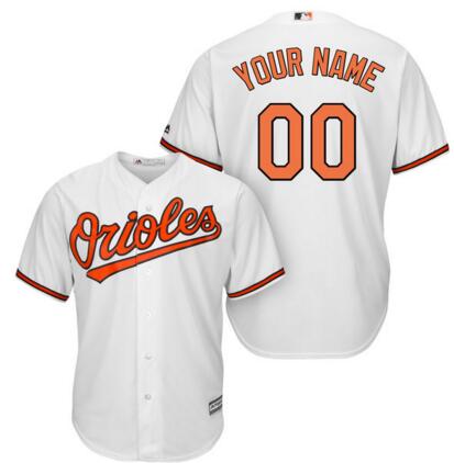 Baltimore Orioles jerseys Majestic White Home Cool Base Custom any name number