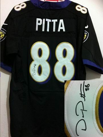 Baltimore Ravens 88 Pitta black Signature NFL Jerseys