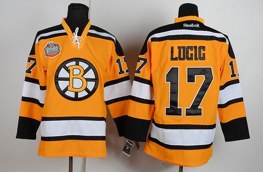 Boston Bruins 17 Milan Lucic Yellow new men ice hockey nhl jerseys