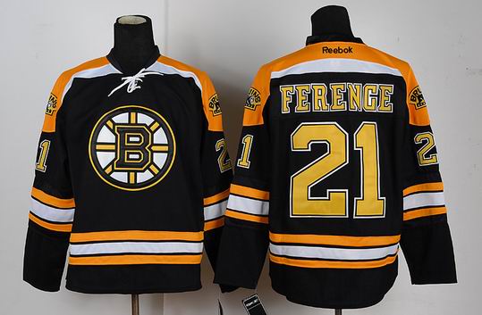 Boston Bruins 21 FERENCE Black men ice hockey nhl jerseys