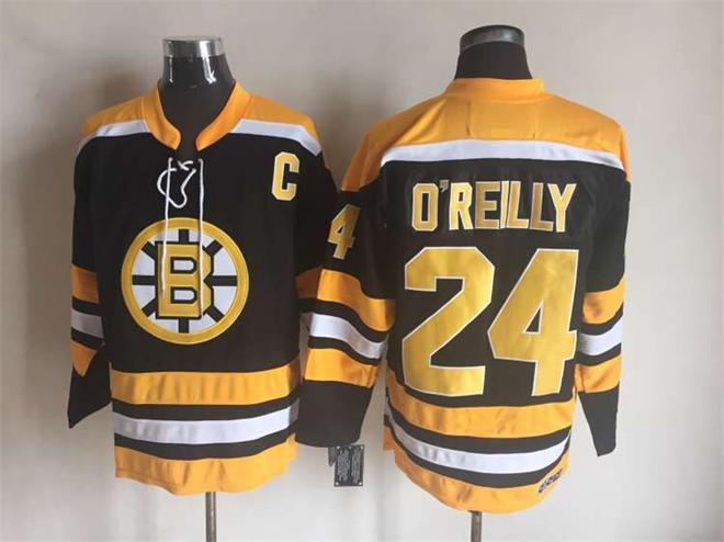 Boston Bruins 24 Terry O'REILLY Black Premier men ice hockey nhl jerseys