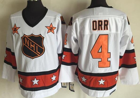 Boston Bruins 4 Bobby Orr Throwback CCM NHL All Star Jersey