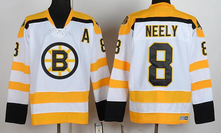 Boston Bruins 8 NEELY white new men ice hockey nhl jerseys