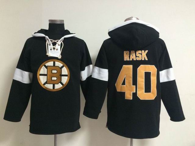 Boston Bruins RASK #40 Black nhl Hooded Sweatshirt