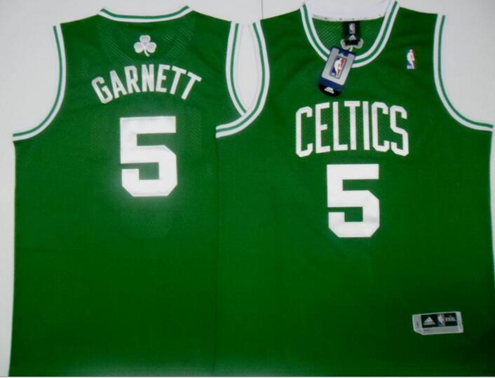 Boston Celtics 5# Garnett green nba jersey